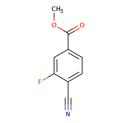 COC(=O)c1ccc(c(c1)F)C#N