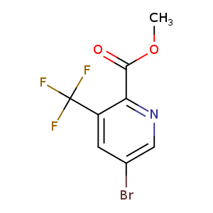 COC(=O)c1ncc(cc1C(F)(F)F)Br