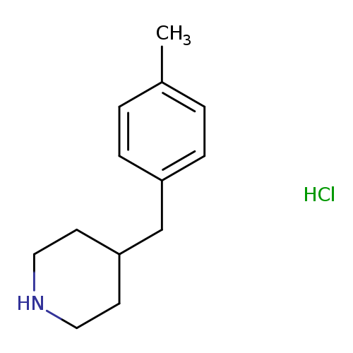 Cc1ccc(cc1)CC1CCNCC1.Cl