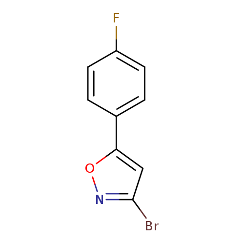 Fc1ccc(cc1)c1onc(c1)Br