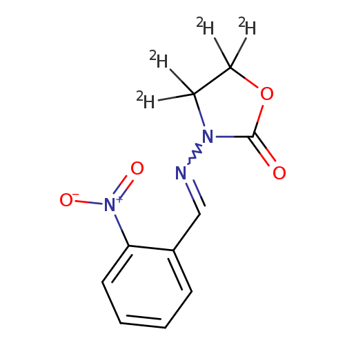 O=C1OC(C(N1N=Cc1ccccc1[N+](=O)[O-])([2H])[2H])([2H])[2H]