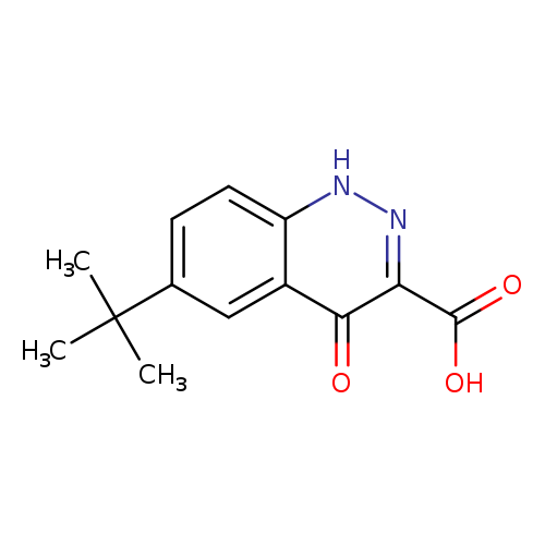 OC(=O)c1n[nH]c2c(c1=O)cc(cc2)C(C)(C)C