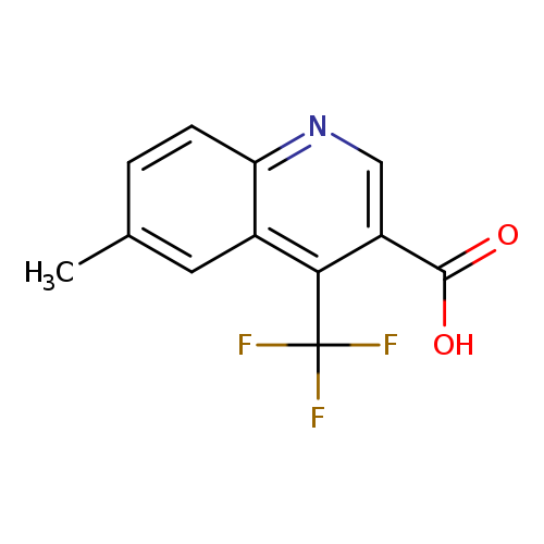 Cc1ccc2c(c1)c(c(cn2)C(=O)O)C(F)(F)F