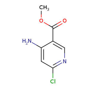 COC(=O)c1cnc(cc1N)Cl