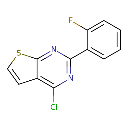 Fc1ccccc1c1nc(Cl)c2c(n1)scc2