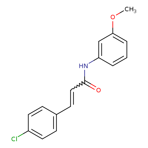 COc1cccc(c1)NC(=O)C=Cc1ccc(cc1)Cl
