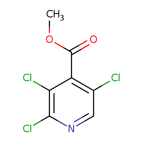 COC(=O)c1c(Cl)cnc(c1Cl)Cl