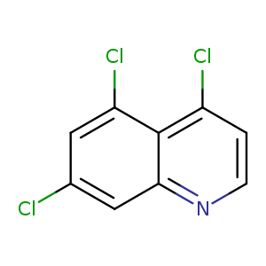 Clc1cc(Cl)c2c(c1)nccc2Cl