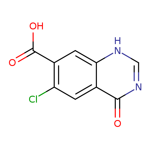 OC(=O)c1cc2[nH]cnc(=O)c2cc1Cl