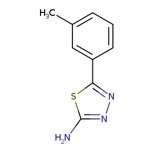 Cc1cccc(c1)c1nnc(s1)N