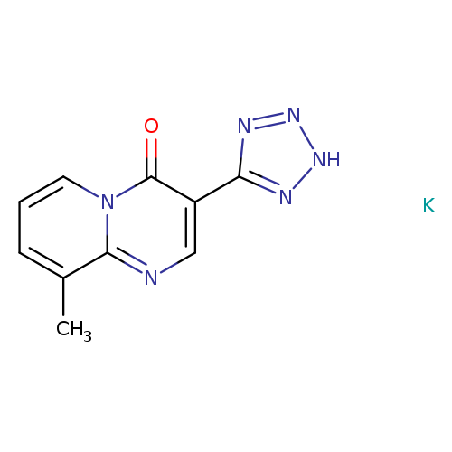 Cc1cccn2c1ncc(c2=O)c1n[nH]nn1.[K]