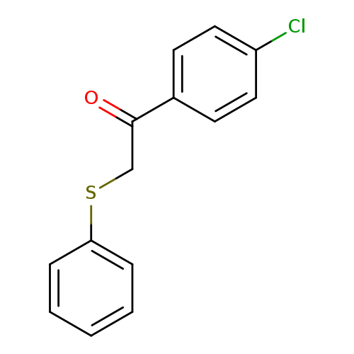 Clc1ccc(cc1)C(=O)CSc1ccccc1