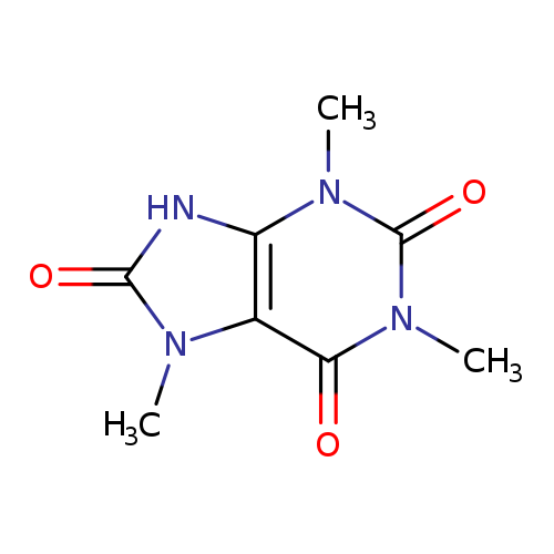 Cn1c(=O)[nH]c2c1c(=O)n(c(=O)n2C)C