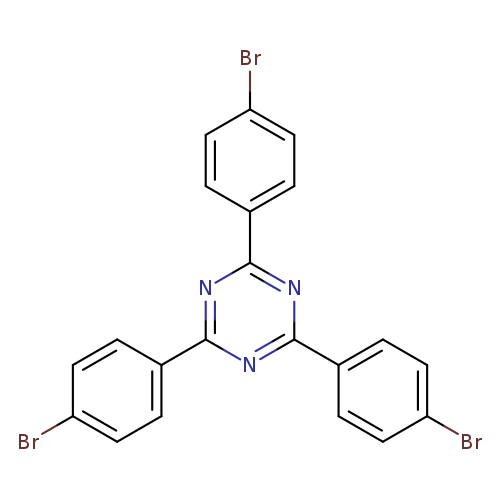 Brc1ccc(cc1)c1nc(nc(n1)c1ccc(cc1)Br)c1ccc(cc1)Br