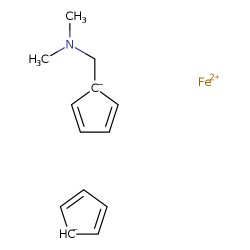 [CH-]1C=CC=C1.CN(C[C-]1C=CC=C1)C.[Fe+2]