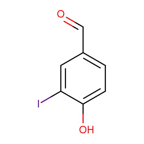 O=Cc1ccc(c(c1)I)O