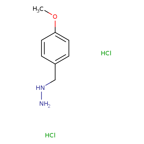 NNCc1ccc(cc1)OC.Cl.Cl