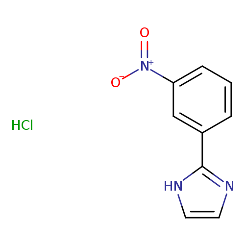[O-][N+](=O)c1cccc(c1)c1ncc[nH]1.Cl