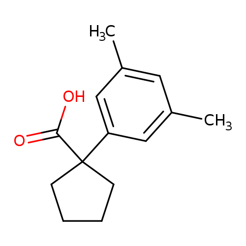 OC(=O)C1(CCCC1)c1cc(C)cc(c1)C