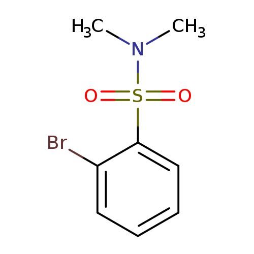 Brc1ccccc1S(=O)(=O)N(C)C