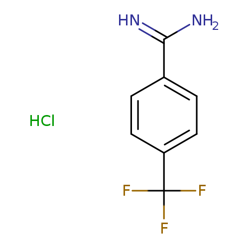 NC(=N)c1ccc(cc1)C(F)(F)F.Cl