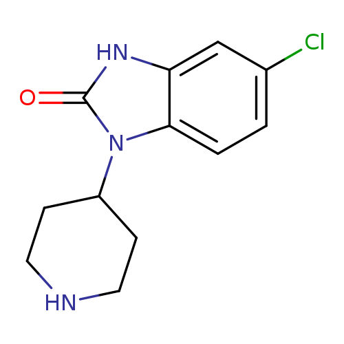 Clc1ccc2c(c1)[nH]c(=O)n2C1CCNCC1