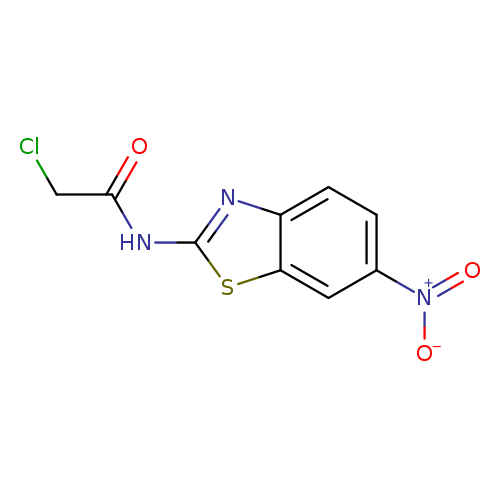 ClCC(=O)Nc1nc2c(s1)cc(cc2)[N+](=O)[O-]