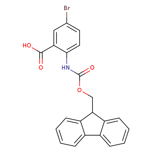 O=C(Nc1ccc(cc1C(=O)O)Br)OCC1c2ccccc2c2c1cccc2