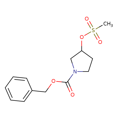 O=C(N1CCC(C1)OS(=O)(=O)C)OCc1ccccc1