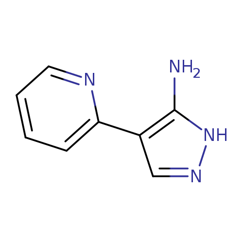 Nc1[nH]ncc1c1ccccn1