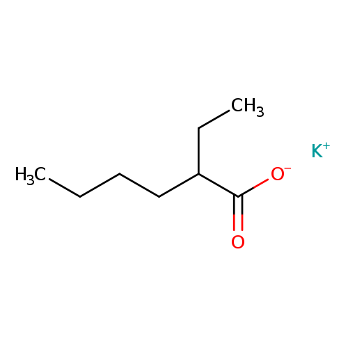 CCCCC(C(=O)[O-])CC.[K+]