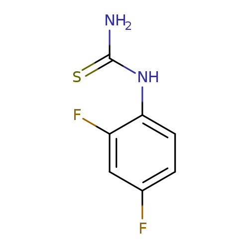 NC(=S)Nc1ccc(cc1F)F