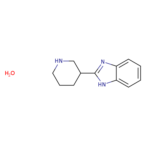 C1CCC(CN1)c1nc2c([nH]1)cccc2.O