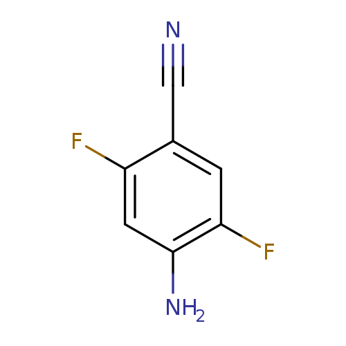 N#Cc1cc(F)c(cc1F)N