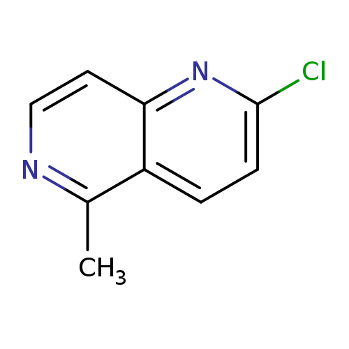 Clc1ccc2c(n1)ccnc2C