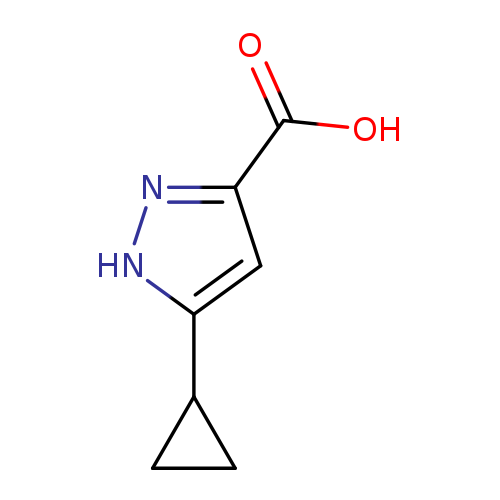 OC(=O)c1n[nH]c(c1)C1CC1