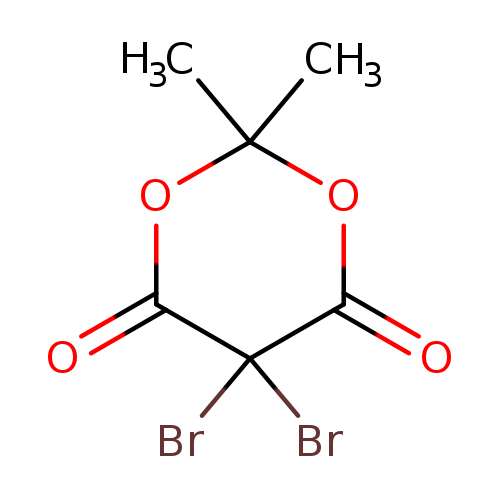 O=C1OC(C)(C)OC(=O)C1(Br)Br