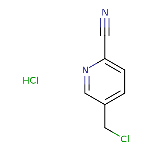 ClCc1ccc(nc1)C#N.Cl