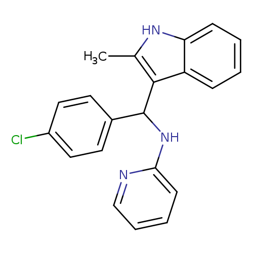 Clc1ccc(cc1)C(c1c(C)[nH]c2c1cccc2)Nc1ccccn1