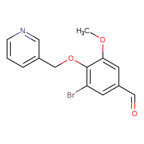 O=Cc1cc(Br)c(c(c1)OC)OCc1cccnc1