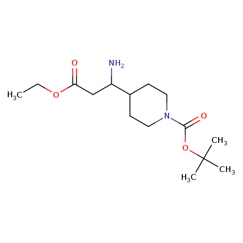 CCOC(=O)CC(C1CCN(CC1)C(=O)OC(C)(C)C)N