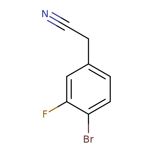 N#CCc1ccc(c(c1)F)Br