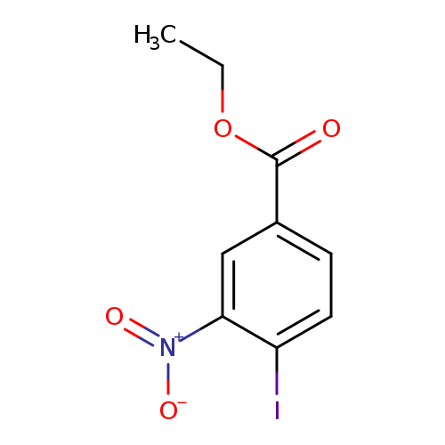 CCOC(=O)c1ccc(c(c1)[N+](=O)[O-])I
