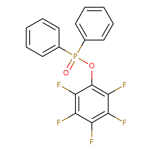 Fc1c(OP(=O)(c2ccccc2)c2ccccc2)c(F)c(c(c1F)F)F