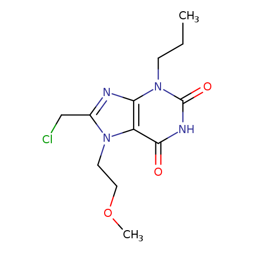 CCCn1c(=O)[nH]c(=O)c2c1nc(n2CCOC)CCl