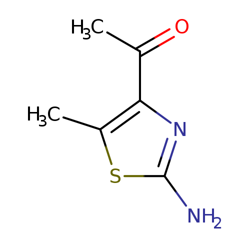 Nc1sc(c(n1)C(=O)C)C