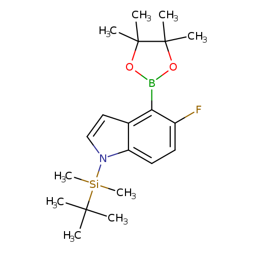 Fc1ccc2c(c1B1OC(C(O1)(C)C)(C)C)ccn2[Si](C(C)(C)C)(C)C