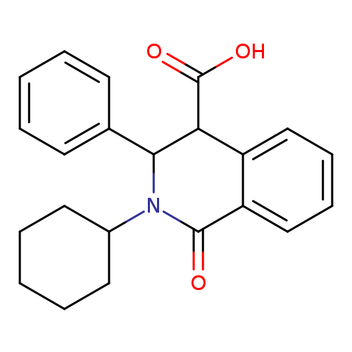 OC(=O)C1C(c2ccccc2)N(C2CCCCC2)C(=O)c2c1cccc2