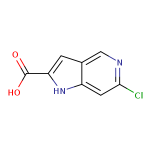 Clc1ncc2c(c1)[nH]c(c2)C(=O)O