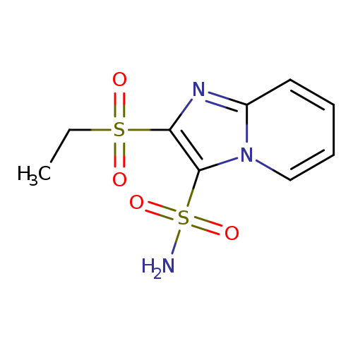 CCS(=O)(=O)c1nc2n(c1S(=O)(=O)N)cccc2